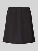 Spódnice - Spódnica mini rozkloszowana z fakturowanym wzorem z wiskozą model ‘JANNI’ - miniaturka - grafika 1