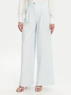 Spodnie damskie - Guess Spodnie palazzo W5GB02 WH9Y2 Błękitny Wide Leg - miniaturka - grafika 1