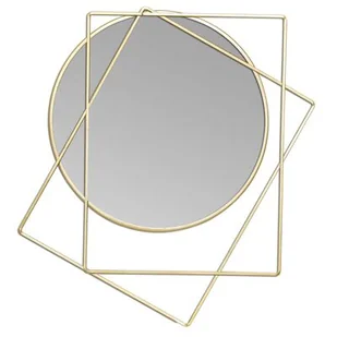 Lustro wiszące NABESNA 52 x 47 cm złoty - Lustra - miniaturka - grafika 1