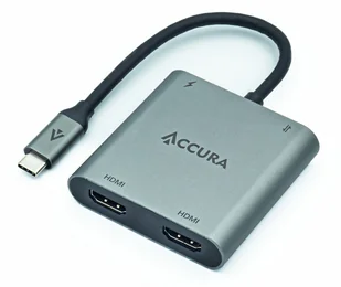 Accura USB-C Konwerter 1x USB-C PD 100W 2x HDMI 4K@60Hz ACC4160 - Adaptery i przejściówki Accura USB-C Konwerter 1x USB-C PD 100W 2x HDMI 4K@60Hz ACC4160 - Adaptery i przejściówki - miniaturka - grafika 1