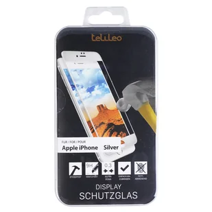 Szkło ochronne premium 0,3 mm srebrne dla Apple iPhone 7/8/SE 2020/SE 2022 - Etui i futerały do telefonów - miniaturka - grafika 1