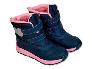 Buty Śniegowce Cleve Rozmiar 33 - Dziewczęce Granatowe - Śniegowce damskie - miniaturka - grafika 1