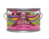 Zabawki kreatywne - Ultra Piasek 200g różowy + 5 foremek Zamek - EPEE - miniaturka - grafika 1