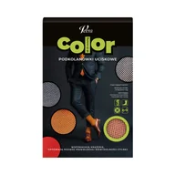 Bielizna lecznicza - Veera Color, męskie podkolanówki uciskowe, 18-21 mmHg, orange, rozmiar L - miniaturka - grafika 1