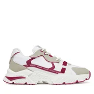 Sneakersy damskie - Sneakersy Guess FLJCAR ELE12 Biały - miniaturka - grafika 1