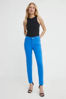 Spodnie damskie - Morgan jeansy POLIA damskie kolor niebieski POLIA - grafika 1
