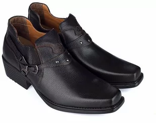 Męskie kowbojki podwyższające PADWA +8 CM - Półbuty męskie - miniaturka - grafika 1