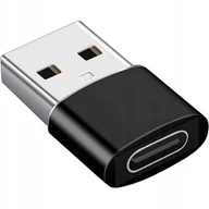 Adaptery i przejściówki - ADAPTER OTG PRZEJŚCIÓWKA USB TYPU-C DO USB-A CZARNA SOLDINA - miniaturka - grafika 1
