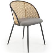 Krzesła - Halmar Krzesło K508 Czarny/Popielaty Kuchnia/Jadalnia/Salon Vintage - miniaturka - grafika 1