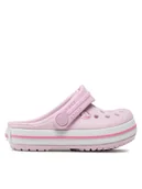 Buty dla dziewczynek - Crocs Klapki Crocband Clog T 207005 Różowy - miniaturka - grafika 1