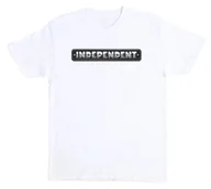 Koszulki męskie - t-shirt INDEPENDENT CHROME BAR HEAVYWEIGHT T-SHIRT WHITE - miniaturka - grafika 1