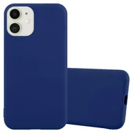 Etui i futerały do telefonów - Pokrowiec Do Apple iPhone 12 MINI Etui w CANDY CIEMNY NIEBIESKI TPU Silikon Obudowa Case Cover Ochronny Plecki Cadorabo - miniaturka - grafika 1