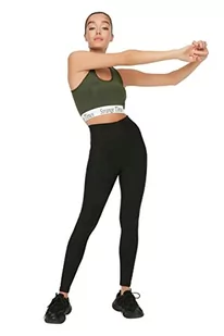Trendyol Legginsy sportowe - granatowe - gładkie, Czarny, S - Legginsy - miniaturka - grafika 1