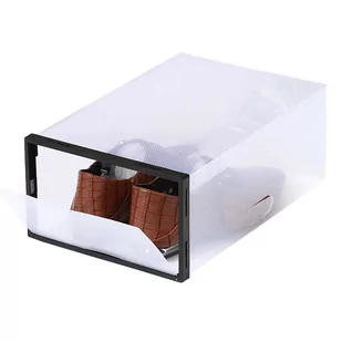 10x Pojemnik, pudełko, organizer na buty biały - Pokrowce na ubrania - miniaturka - grafika 1