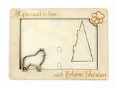 Ramki na zdjęcia - Owczarek belgijski Tervuren ramka na zdjęcie - miniaturka - grafika 1