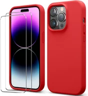 Etui i futerały do telefonów - zestaw ochronny 2w1 dla Apple iPhone 7 / 8 / SE 2 składa się z 2x szklanego ochraniacza ekranu 9H i 1x silikonowego etui - pokrowiec w kolorze czerwonym - miniaturka - grafika 1
