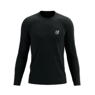 Koszulki sportowe męskie - COMPRESSPORT Koszulka biegowa z długim rękawem PERFORMANCE LS T-SHIRT black - miniaturka - grafika 1