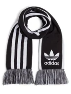 Apaszki i szaliki męskie - adidas Originals Szalik męski Mężczyźni drobna dzianina czarny|biały w paski, ONE SIZE - miniaturka - grafika 1
