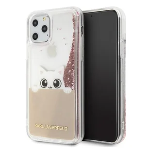 Karl Lagerfeld K-Peek A Boo - Etui iPhone 11 Pro Glitter Pink Gold - Etui i futerały do telefonów - miniaturka - grafika 1