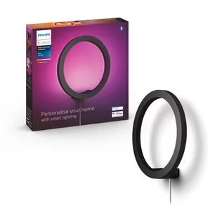 Philips Lampa ścienna czarny metal SANA HUE 929003052901 - Lampy ścienne - miniaturka - grafika 2