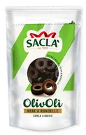 Pasztet i przetwory mięsne - Sacla OlivOli Nere Czarne Oliwki Krojone 75g - miniaturka - grafika 1