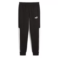 Spodenki męskie - PUMA Męskie spodnie dresowe Power Colorblock Fl Cl dzianinowe spodnie - miniaturka - grafika 1