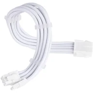 Kable miedziane - Kabel sieciowy SST-PP07E-PCI8W-V2, PCIe 8pin (6+2) (biały, 30cm) - miniaturka - grafika 1