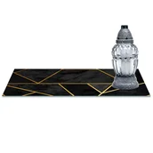 Lampiony i znicze - SZKLANA PODSTAWKA POD ZNICZE z dedykacją 60x20cm Elegancja 361c - miniaturka - grafika 1