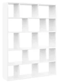 Regały - Skandynawski Regał Biały Otwarty Wiszący Lub Stojący C8-T00 - miniaturka - grafika 1