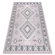 Dywany - Dywan SZNURKOWY SIZAL SION Aztecki 3007 płaskie tkanie róż / ecru różowy 160x220 cm - miniaturka - grafika 1