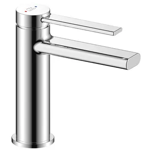 Laveo Pinar bateria umywalkowa stojąca chrom BAW022D - Baterie umywalkowe - miniaturka - grafika 1