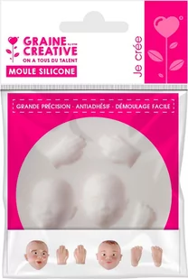 Foremka silikonowa, dziecko, 7 cm - Akcesoria rzeźbiarskie - miniaturka - grafika 1