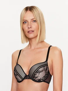Passionata Biustonosz z fiszbiną Olivia P49J20 Czarny - Biustonosze - miniaturka - grafika 1