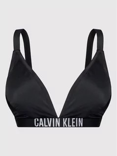Stroje kąpielowe - Calvin Klein Swimwear Góra od bikini Triangle-Rp-Plus KW0KW01834 Czarny - grafika 1