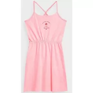 Sukienki i spódnice sportowe - Sukienka 4F Jr 4FJSS23TDREF026 (kolor Różowy, rozmiar 128 cm) - miniaturka - grafika 1