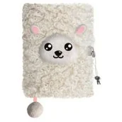 Szkolne artykuły papiernicze - St. Majewski Pamiętnik A5 Włochacz z kłódką 3D My Little Friend Sheep 96 kartek - miniaturka - grafika 1