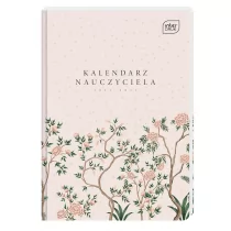INTERDRUK Kalendarz Nauczy Ksiaz A5 oprawa twarda Flower Int - Kalendarze - miniaturka - grafika 1