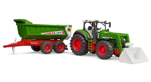 ROADMAX Traktor z ładowaczem czołowym i przyczepą kiprowaną (bez licencji) - Samochody i pojazdy dla dzieci - miniaturka - grafika 1