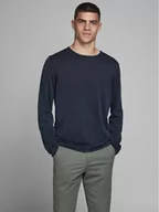 Swetry męskie - Jack&Jones Sweter Eleo 12174001 Granatowy Regular Fit - miniaturka - grafika 1