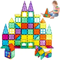 Klocki - KLOCKI MAGNETYCZNE KONSTRUKCYJNE DLA DZIECI MONTESSORI EDUKACYJNE (100 EL.) - miniaturka - grafika 1