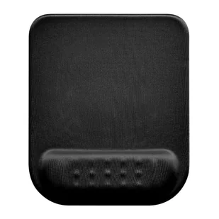 Podkładka pod mysz i nadgarstek, Powerton Ergoline Dark Edition, ergonomiczna, czarna, piana, Powerton - Podkładki na biurko - miniaturka - grafika 1