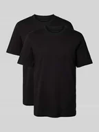 Koszulki męskie - T-shirt w jednolitym kolorze w zestawie 2 szt. - miniaturka - grafika 1