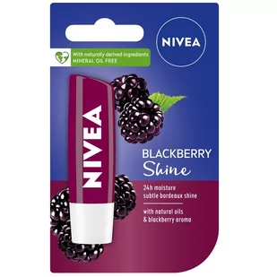 Nivea Pomadka ochronna do ust Blackberry Shine 4,8 g - Balsamy do ust - miniaturka - grafika 3