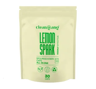 Cleangang Lemon Spark All in One 12w1 kapsułki do zmywarki 30 sztuk - Płyny do naczyń Cleangang Lemon Spark All in One 12w1 kapsułki do zmywarki 30 sztuk - Płyny do naczyń - miniaturka - grafika 1
