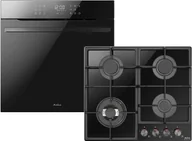 Zestawy AGD - Zestaw AGD do zabudowy Amica Piekarnik elektryczny ED97619VBA+ X-TYPE STEAM + Płyta gazowa PGCD6121ApFB - miniaturka - grafika 1