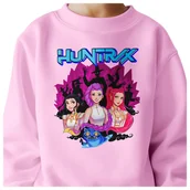 Bluzy dla dziewczynek - BLUZA DZIECIĘCA KPOP DEMON HUNTERS HUNTRIX 122-128 BAWEŁNIANA JAKOŚĆ - miniaturka - grafika 1