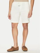 Spodenki męskie - Tommy Hilfiger Szorty materiałowe Harlem MW0MW37804 Écru Regular Fit - miniaturka - grafika 1