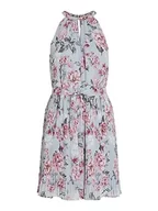 Sukienki - Vila Damska sukienka Vijuliette Plisse Short Dress/Bm/Dc, Kentucky Blue/Aop: kwiaty, 42 - miniaturka - grafika 1