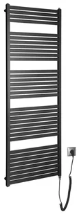 Aqualine Ogrzewanie - Element grzejny TONDI-E 60x169 cm, 800W, czarny mat DE496T - Grzejniki łazienkowe - miniaturka - grafika 1