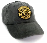 Czapki i chusty sportowe męskie - Czapka Z Daszkiem Bejsbolówka Vintage Jeans Szary - miniaturka - grafika 1